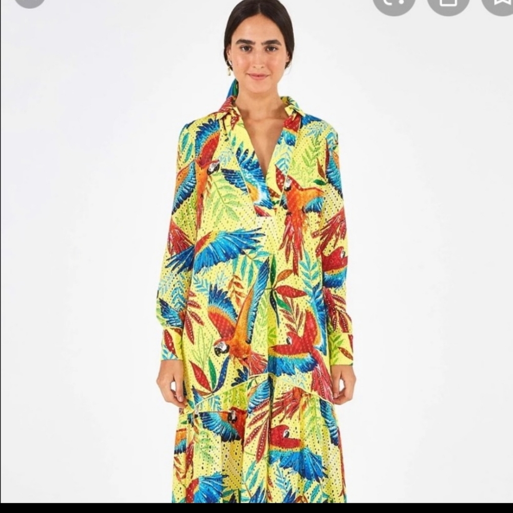 Farm Rio Macaw Leaf Maxi